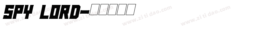 Spy Lord字体转换